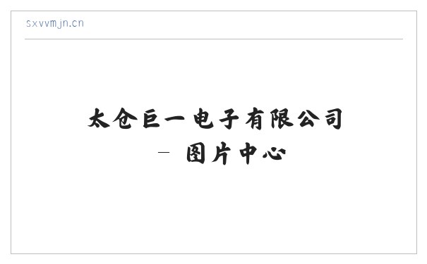 太仓巨一电子有限公司 缩略图